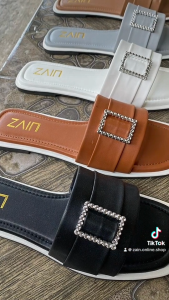 ZAIN - Letty Sandal Teplek Wanita Flat Casual Korean Style