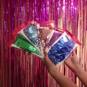 Metallic Foil Curtain Foil Fringe Streamer Backdrop Bright Backdrop Decoration Birthday Party Scene Decoration Door Decoration Bright Streamer Backdrop Party