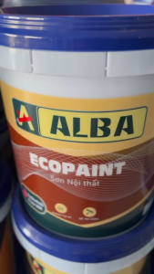 Sơn Nội Thất Alba Khánh tia UV (5lít-18lít). Dễ thi công độ che  phủ cao.
