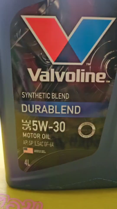 Valvoline Durablend วาโวลีน ดูราเบลน 5W-30 ขนาด 4+1 ลิตร แถมฟรี กรองเครื่องสปีดเมด 1ลูก (ทักแชทแจ้งรุ่นรถ)