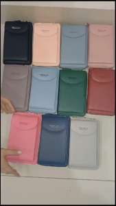 Baellerry Tas Dompet Selempang Wanita N8591 Muat Hp 7 inch Dengan Tali Panjang Bahan Kulit PU Tebal