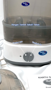 BABY SAFE STERILIZER FOOD WARM LB318 ALAT STERIL BOTOL SUSU BAYI