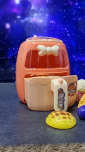 Mainan Anak Perempuan Peralatan Masak Air Fryer Set Lengkap LED