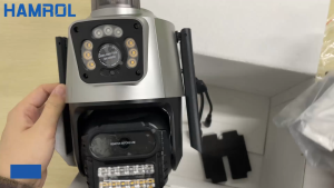 Hamrol 8MP 4K PTZ WiFi IP Camera Dual Lens Dual Screen Outdoor Waterproof Auto Tracking CCTV Security Camera Video Surveillance iCsee APP กล้องวงจรปิด Hamrol กล้องวงจรปิดHamrol - Lazada