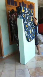 Sarung Kasur Busa / Springbed Polymicro Disperse Katun Halus Model Resleting Motif Emily Kotak/Square Polos Bulan Bintang Promo 2024