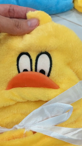 Khăn quấn ủ sơ sinh hình Vịt Vàng Khăn quấn sơ sinh Chất liệu vải bông mềm mịn