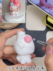 4PCS Coloring Painting Toys Plaster Doll Plaster Painting Set Educational toys