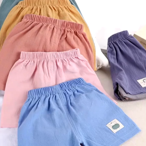 Kids 6M-5Y Cotton Linen Short Pants