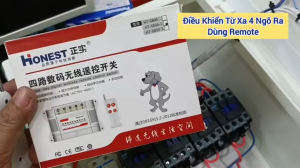 Công tắc Honest 4 cổng điều khiển từ xa 100-1000m điều khiển điện từ xa (HT-7800W) (HT-6804)