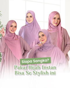 ALYAHIJAB - Ameera Bergo Nonpad Jilbab Instan Segitiga Allsize Hijab Dewasa
