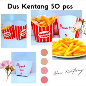 dus kentang / box frech fries besar isi 50 pcs