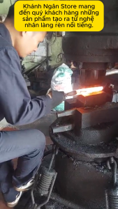 Bộ 3 dao thép trắng không gỉ KN-B3-CT được rèn từ thép trắng Nhật cán gỗ tròn cao cấp.