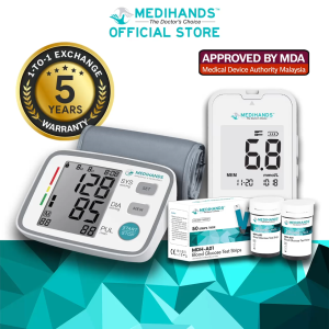 Medihands Blood Pressure Monitor & Blood Glucose Monitor MDH-A12 Bundle Deal Monitor De Glucosa Continuo Precio Cheap Blood Sugar Monitor Aparato Para Medir La Glucosa Precios - Lazada