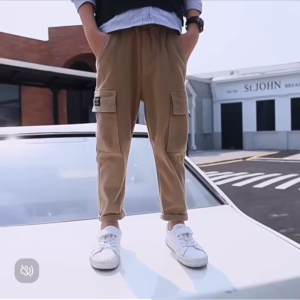 Quần dài bé trai quần ống suông kaki túi hộp cho bé quần Học Sinh M3