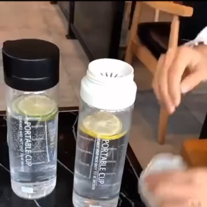 Botol Minum Portable Cup Bening Bottle Tumbler 600 ML Ada Tali Sporty High Quality