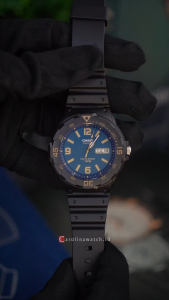 Jam Tangan Pria  Casio General MRW-200H-2B3  Blue Dial Black Resin Band