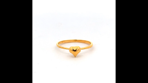 TIANSI 916 (22K) Gold love Ring 爱心戒指 Cincin Emas 916 Love Bajet