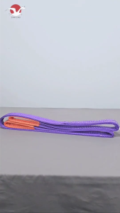 Starksling สลิงแบนโพลีเอสเตอร์ กว้าง 1.5  นิ้ว 7:1 (มีใบเซอร์) ชนิดมีห่วงหัวท้าย รับน้ำหนัก 1 ตัน สายยกแบน สายรัด เบลล์รัดของ