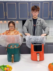 10Pcs Penutup Debu Transparan Plastik Serba / Alat Listrik Guna Perabotan Rumah Dapur Penutup Plastik / Oven Kipas Listrik Menebal Debu-Bukti