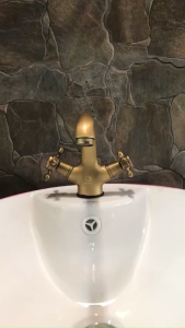 Vòi rửa mặt vòi rửa Lavabo hoa cúc nóng lạnh GRM 2201B