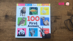 บอร์ดบุ๊ค 100 First Animals บอร์ดบุ๊คคำศัพท์ภาพจริง เล่มสัตว์  ฉีกไม่ขาด ใช้กับปากกาพูดได้ได้ (ราคาไม่รวมปากกา)