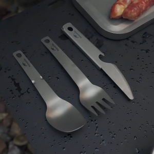 NATUREHIKE Titanium Folding Tableware Cutlery