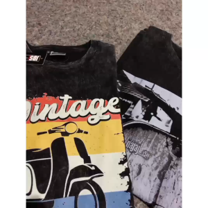 Baju Kaos Vespa Vintage Pria Wanita Distro Nyaman Bahan Katun Combed 24s