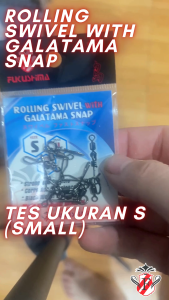 Rolling swivel with Galatama Hanging Snap Black Nickel Fukushima