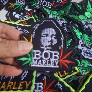 Patch Emblim Bordir Jahit Rasta Punk Campur UK Kecil
