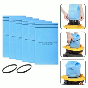 6pcs Wet Dry Filter Bags Wet/Dry Filter Bag Dust Collection And Filtration Vacuum Cleaner Part