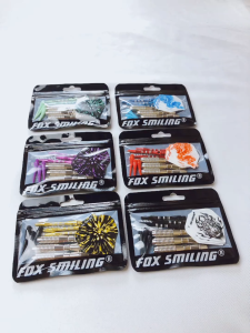 FOX SMILING 3PCS 22g Professional Steel Tip Darts Pin With Nylon Shafts Indoor Dartboard Games