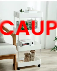 4 Layer Aluminum Multifunctional Trolley Storage Rolling Cart Bathroom Shelf Rack Organizer With Wheels Space Saving