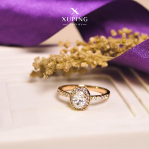 Xuping Cincin Emas Fashion Wanita Motif Mata Oval 0121240098
