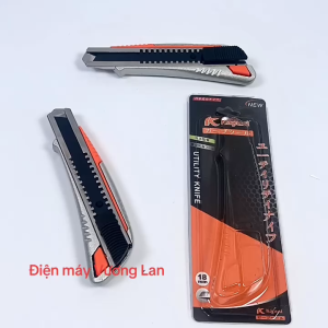 Dao rọc giấy vỏ nhôm cao cấp Kapusi Japan Lưỡi thép SK5 cắt giấy rọc băng keo bìa carton