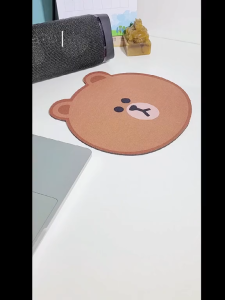 Miếng lót chuột in 3D Mouse Pad Trà Sữa Gấu Dâu Gấu Line Kuromi