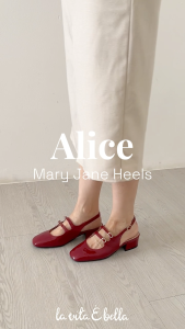 La Vita E Bella Alice Mary Jane: Sepatu Sandal Hak Wanita Stylish & Double Strap