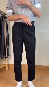 Quần âu nam hàn quốc RBD dáng ôm form slimfit  quần tây nam đen ống côn vải chống nhăn không bai xù cao cấp