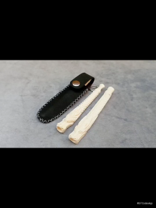 Paket Hemat Pipa Once Cangklong Tulangsapi Ukir Naga 3 Dimensi Super plus Sarung Kulit Sintetis