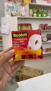 เทปใส เทปกาวเซลลูโลส 3M Scotch Magic Tape 600 ขนาด1/2 นิ้ว ยาว36หลา เนื้อเทปแข็งแรงไม่ฉีกขาดง่าย | เคแคมปัส เครื่องเขียน
