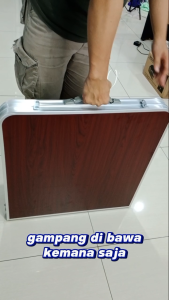 COD - PARTYHOUSE - Meja Lipat Portable - Meja Lipat Koper - Meja Koper - Meja Makan - Meja Recehan - Meja Kantor - Meja Serbaguna Tinggi 70cm - Tinggi Bisa Di atur