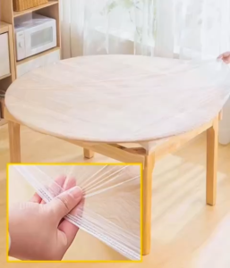 10PCS/Pack Disposable Plastic Table Cloth Dinner Wrapping Table Cover For Square & Round