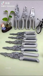 Tang Dekrustasi Kabel Pengupas Kawat Multi Alat Tang Alat Perbaikan Kawat Multifungsi - Sc