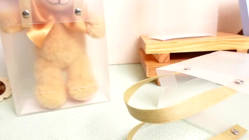 Frosted Plastic PVC  Transparent Bags Souvenir Tote Bag - Lazada