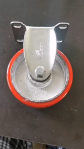 ล้อยูรีเทนแกนเหล็ก 3"นิ้ว/4"นิ้ว/5นิ้ว แป้นหมุน/แป้นตาย/แป้นเบรค