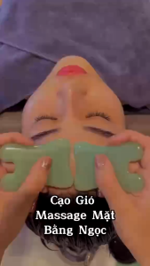 Miếng Ngọc Cạo Gió Massage Nhấn Huyệt | Kết Hợp Với Kem Cạo Gió Đả Thông Kinh Lạc Thư Giãn.