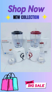 เครื่องปั่นน้ําผลไม้PANASONIC SHARPแถมฟรีโถปั่นพริกและอะไหล่