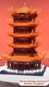 Mini Block Bricks Rumah China Garden Nano Block Balok Building Micro Partikel Blok Banan Building mainan anak laki laki mainan edukasi anak barang lucu mainan murah hadiah