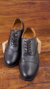 Nusa - OXFORD FULL BLACK Sepatu Pantofel Pria Cowok Dewasa Formal Kerja Kantor Acara Resmi