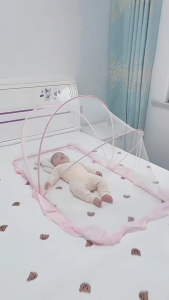 little-baybee มุ้งกันยุง แบบพกพา มุ้งกันยุงพับได้ สำหรับเด็ก มุ้งครอบเด็กอ่อน ป้องกัน 360° มุ้งกันยุงและแมลง มีที่บังแสง