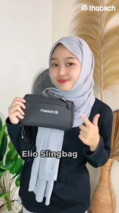 Thobach - Tas Selempang Pria Sling Bag Elio Waterproof Clutch Bag Pria Waist Bag Pouch Bag Pria